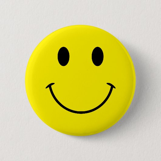 Aangepaste kleuren Schattige Retro Smile Ronde Button 5,7 Cm (Voorkant)