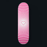 Aangepaste kleuren skateboard - Heart Love - Roze<br><div class="desc">Roze liefde - Kies je favoriete kleuren</div>