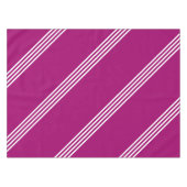 Aangepaste kleuren Tablecloth White Stripes - Paar Tafelkleed (Voorkant (Horizontaal))