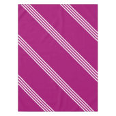 Aangepaste kleuren Tablecloth White Stripes - Paar Tafelkleed (Voorkant)