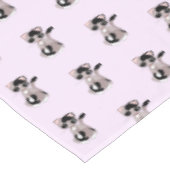 Aangepaste kleuren tablet met roze katten tafelkleed (Gekanteld)