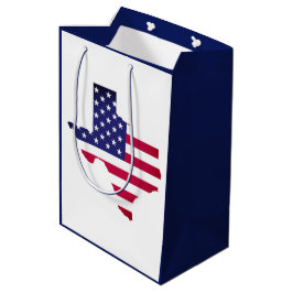 Aangepaste kleuren Texas USA American Flag Stars/S Medium Cadeauzakje