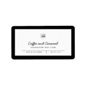 Aangepaste kleuren toevoegen Logo Script-lijnen Pr Etiket (Voorkant)