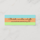 Aangepaste kleuren visitekaartje van breingaren (Achterkant)