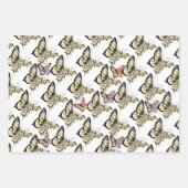 Aangepaste kleuren Vlinder Mandala Inpakpapier Sh Vel (Voorkant 3)