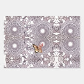 Aangepaste kleuren Vlinder Mandala Inpakpapier Sh Vel (Voorkant 2)