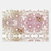 Aangepaste kleuren Vlinder Mandala Inpakpapier Sh Vel (Voorkant)