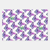 Aangepaste kleuren Vlinder Mandala Inpakpapier Vel (Voorkant 3)