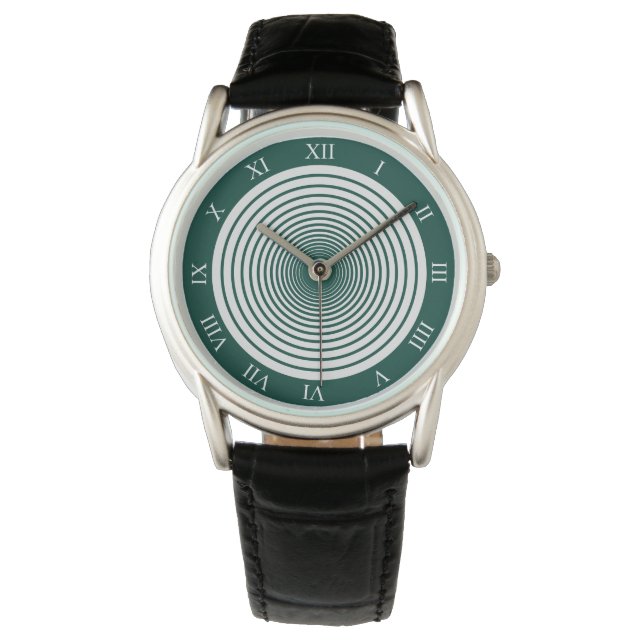 Aangepaste kleuren volgen met cirkels ontwerpen horloge (Voorkant)