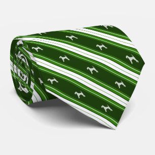 Aangepaste kleuren voor Airedale Terrier Striped Stropdas