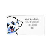 Aangepaste kleuren voor Bichon Frise Etiket (Voorkant)