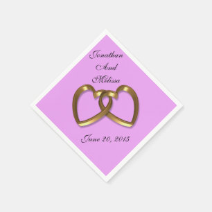 Aangepaste kleuren voor bruiloft servetten