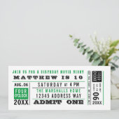 Aangepaste kleuren voor  filmkaartjes kaart (Staand voorkant)