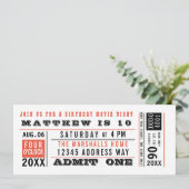 Aangepaste kleuren voor  filmkaartjes kaart (Staand voorkant)