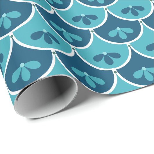 Aangepaste kleuren voor het Floral Pattern-patroon Cadeaupapier (Rol Hoek)