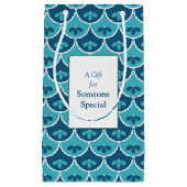 Aangepaste kleuren voor het Floral Pattern-patroon Klein Cadeauzakje (Voorkant)