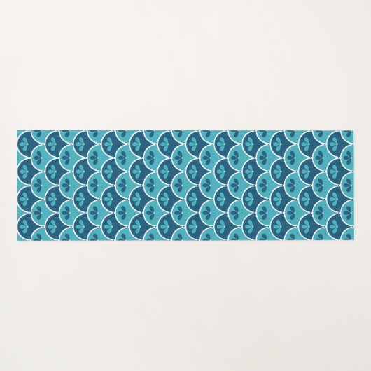 Aangepaste kleuren voor het Floral Pattern-patroon Yogamat (Achterkant (horizontaal))