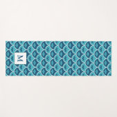 Aangepaste kleuren voor het Floral Pattern-patroon Yogamat (Voorkant (horizontaal))