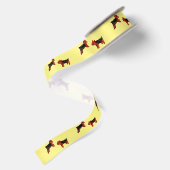 Aangepaste kleuren voor kabelterger honden satijnen lint (Achterkant)