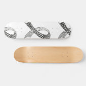 Aangepaste kleuren voor kankerbewustwording persoonlijk skateboard (Horizontaal)