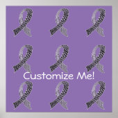 Aangepaste kleuren voor kankerbewustzijn poster (Voorkant)