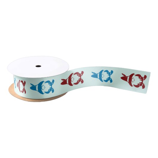 Aangepaste kleuren voor kerstgnomen satijnen lint (Spoel)