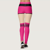 Aangepaste kleuren voor Leggings - Roze korven en (Achterkant)