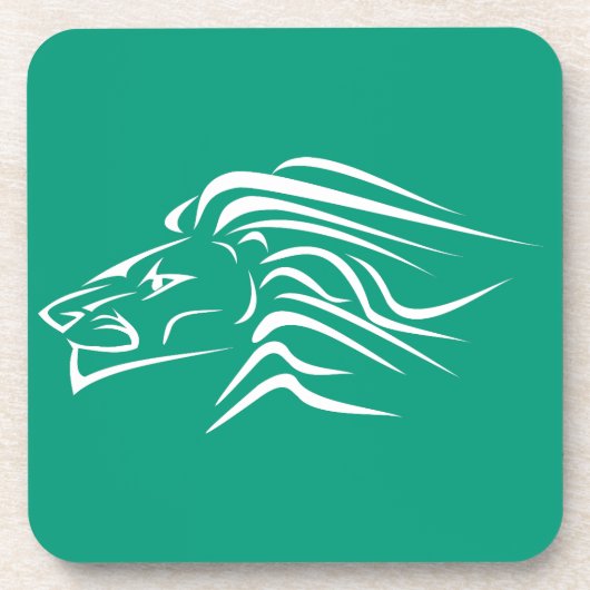 Aangepaste kleuren voor lioncoster uitvoeren bier onderzetter (Voorkant)