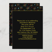 Aangepaste kleuren voor ruimtetijdperk atoomretro- kaart (Voorkant / Achterkant)