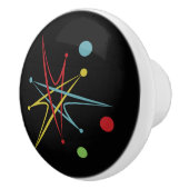 Aangepaste kleuren voor ruimtetijdperk atoomretro- keramische knop (Rechts)