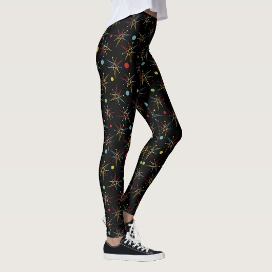 Aangepaste kleuren voor ruimtetijdperk atoomretro- leggings (Rechts)