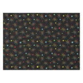 Aangepaste kleuren voor ruimtetijdperk atoomretro- tafelkleed (Voorkant (Horizontaal))