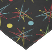Aangepaste kleuren voor ruimtetijdperk atoomretro- tafelkleed (Gekanteld)
