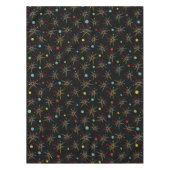 Aangepaste kleuren voor ruimtetijdperk atoomretro- tafelkleed (Voorkant)
