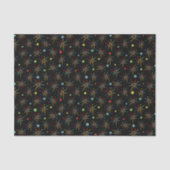 Aangepaste kleuren voor ruimtetijdperk atoomretro- tissuepapier (Voorkant)