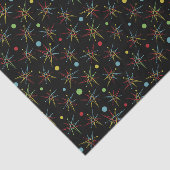 Aangepaste kleuren voor ruimtetijdperk atoomretro- tissuepapier (Detail)