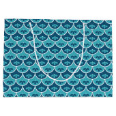 Aangepaste kleuren voor Scallop Floral Groot Cadeauzakje (Achterkant)