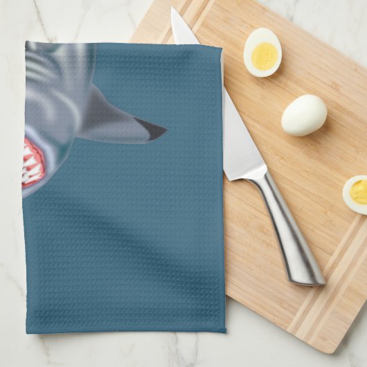 Aangepaste kleuren voor Shark Kitchen Towel Theedoek (Quarter Fold)