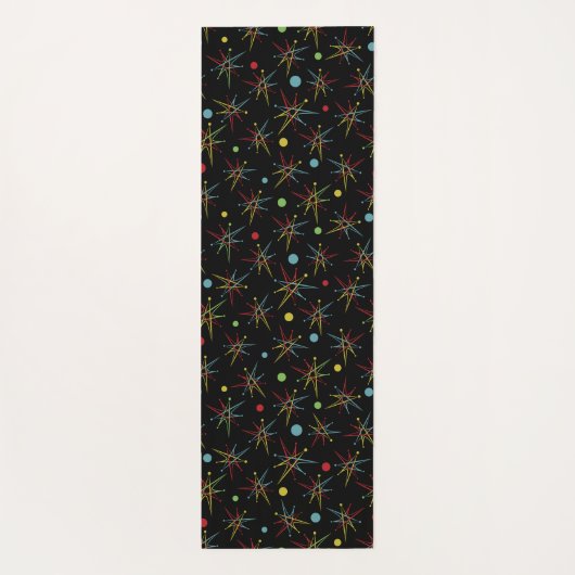 Aangepaste kleuren voor spatie-tijdperk Retro Yogamat (Achterkant)