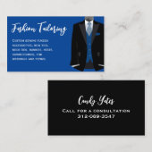 Aangepaste kleuren voor zwarte en blauwe Tuxedo Visitekaartje (Voorkant / Achterkant)