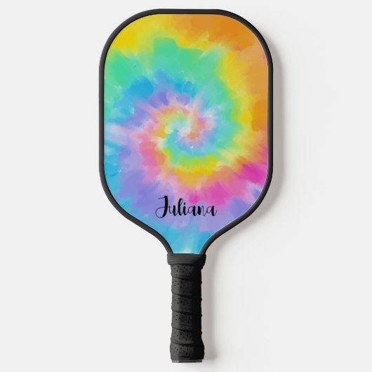 Aangepaste kleuren waterverf pickleball paddle (Voorkant)