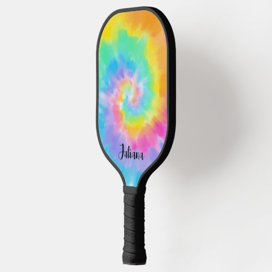 Aangepaste kleuren waterverf pickleball paddle (Links)
