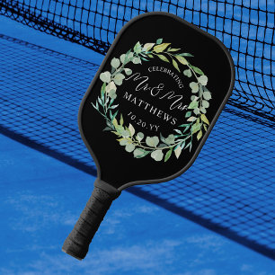 Aangepaste kleuren-weduwnaar Greenery Black Pickleball Paddle