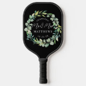Aangepaste kleuren-weduwnaar Greenery Black Pickleball Paddle (Voorkant)