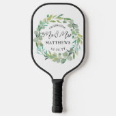 Aangepaste kleuren-weduwnaar-groen pickleball paddle (Achterkant)