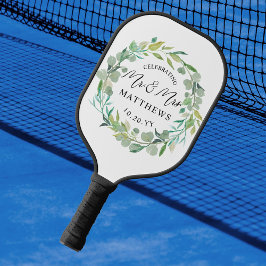 Aangepaste kleuren-weduwnaar-groen pickleball paddle