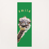 Aangepaste kleuren Yoga Mat Happy Ostrich - Groen (Voorkant)