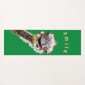 Aangepaste kleuren Yoga Mat Happy Ostrich - Groen (Voorkant (horizontaal))
