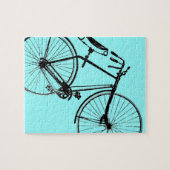 Aangepaste kleurenachtergrond |  fiets legpuzzel (Horizontaal)