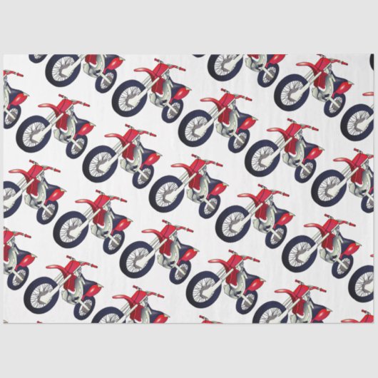 Aangepaste kleurenachtergrond rode vuilnisbak moto tissuepapier (Voorkant)